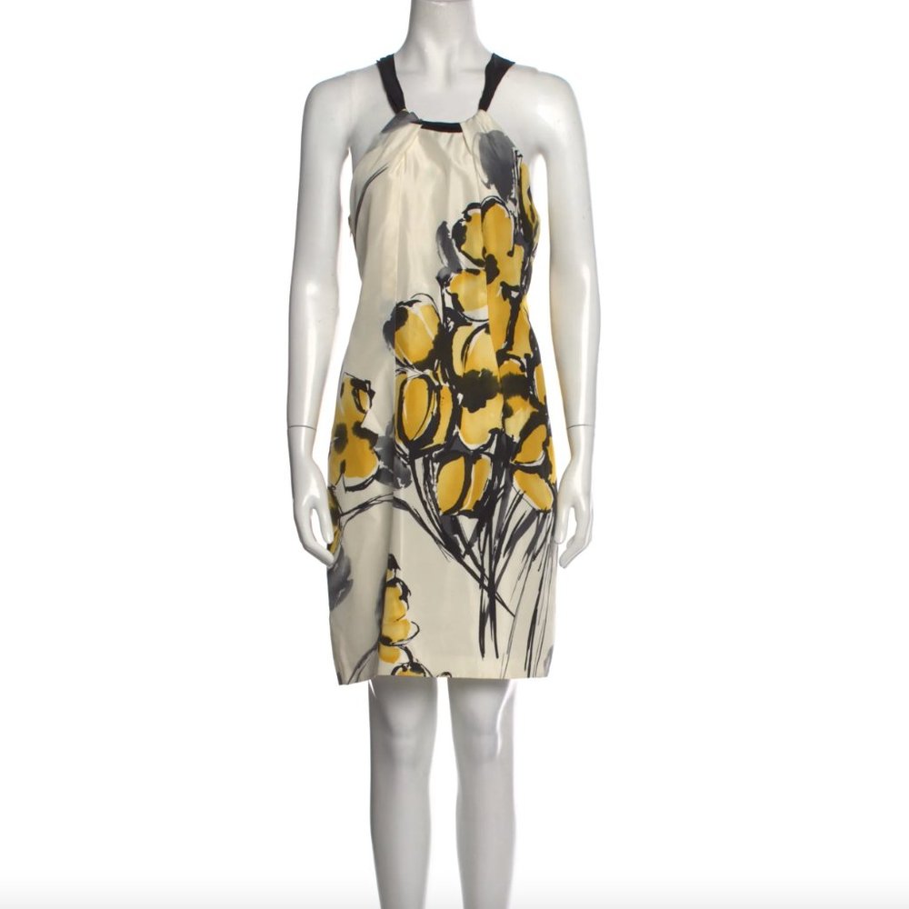 VINCE  100% Silk Knee-Length Dress